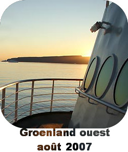 de 65° à 79° nord le long de la côte ouest groenlandaise
